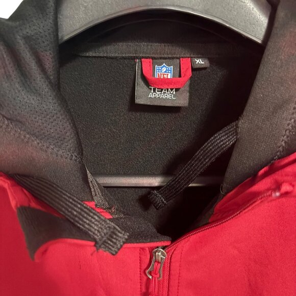 NFL Kansas City Chiefs Hooded Jacket Size XL Fleece Lined Full Zip Red Logo - Picture 6 of 10